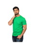 Green round neck t shirt for men