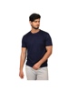Nave Blue Round Neck T-Shirt For Men
