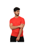 Red Round Neck T-Shirt For Men