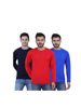 Picture of Urban Owl Men Regular Full Sleeve Round Neck T-Shirt-Pack of 3