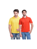 Picture of Urban Owl Pack of 2 Solid Polo T-shirt- Red & Yellow
