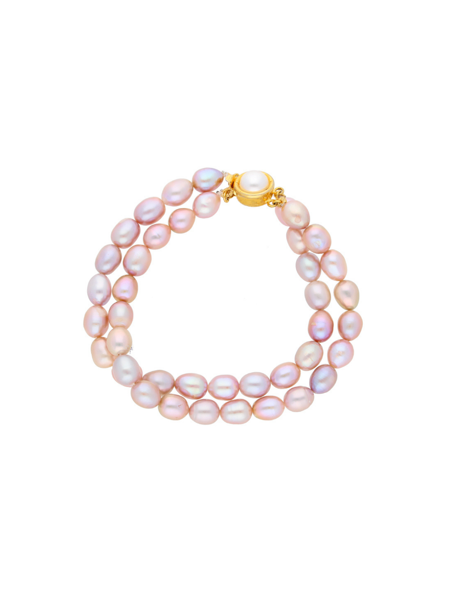 Picture of 2 Line Pink Pearl Bracelet