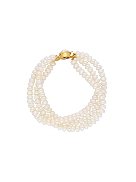 Picture of 3 String Trendy Pearl Bracelet