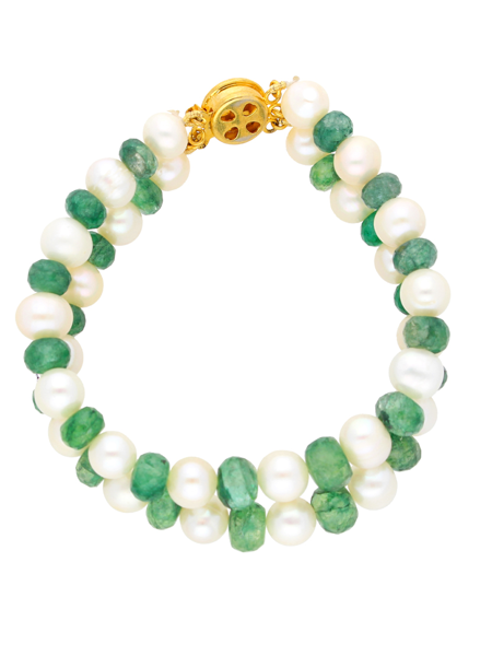 Picture of Emerald Pearl  Bracelet