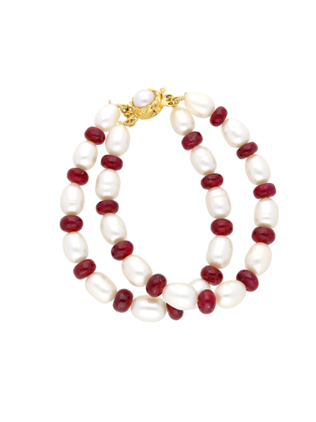 Picture of Ruby Pearl  Bracelet