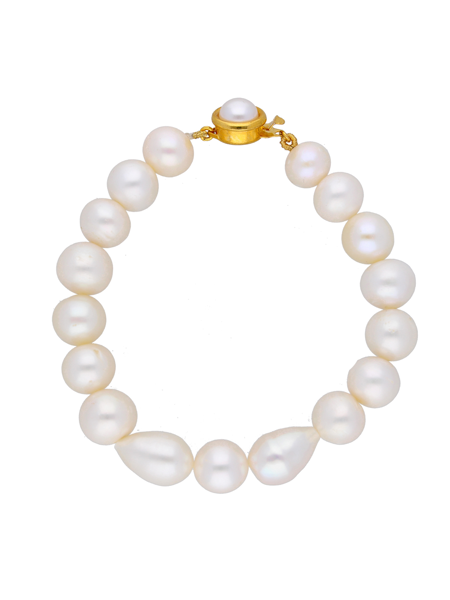 Picture of Single Line White Pearl Bracelet