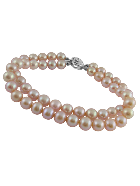 Picture of Sri Jagdamba Pearls 2String Pink Pearl Bracelet