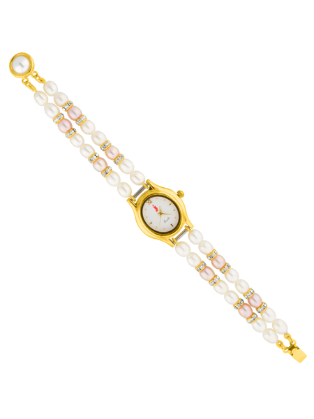 Picture of Sri Jagdamba Pearls Two String Cz Pearl Watch 