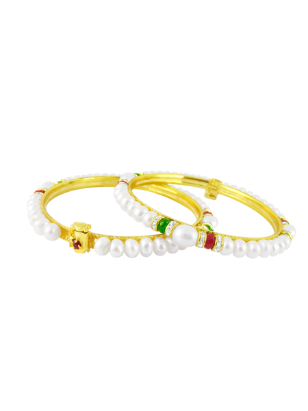 Picture of Amiable Pearl Bangles
