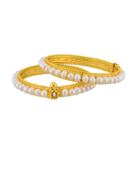 Buy Pearl Bangles Gold at Best Price in India