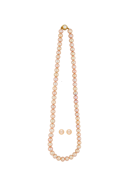 Picture of Pink Round Pearl Necklace