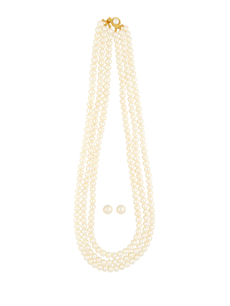 Picture of 3 Lines Pearl Necklace