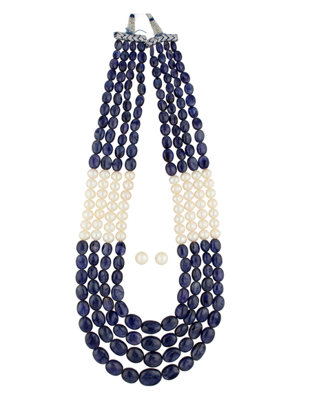 Picture of Pearl & Sapphire Necklace
