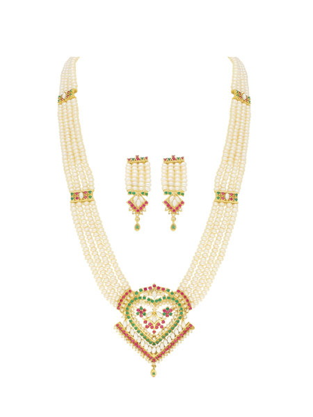 Picture of Sri Jagdamba Pearls Exclusive Rani Necklace Set