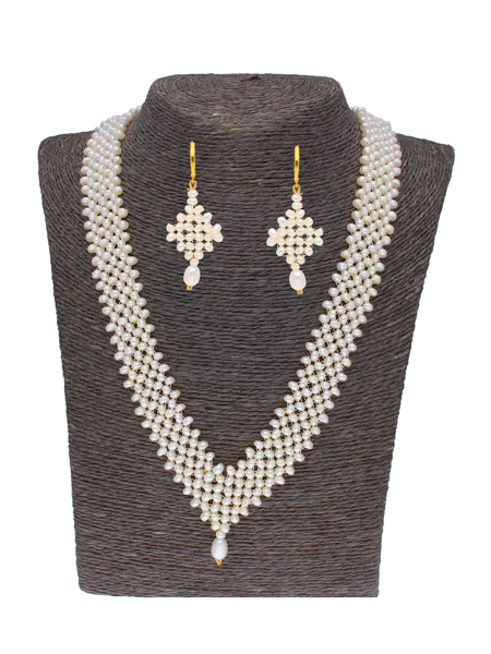 Picture of Sri Jagdamba Pearls Conventional Pearl Necklace Set