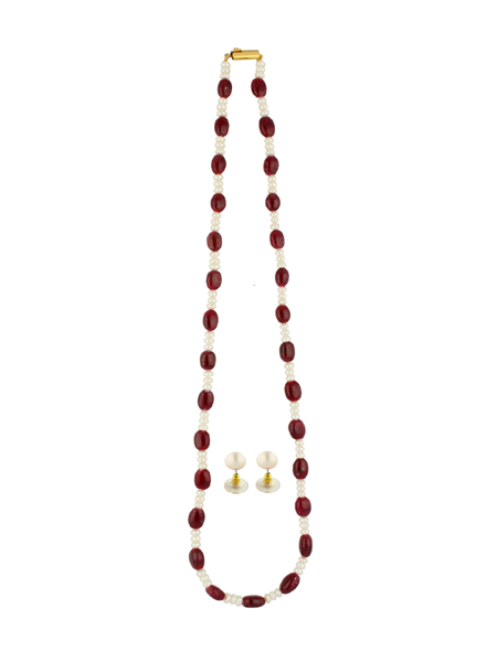 Picture of Ruby & Pearl Necklaces