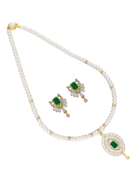 Picture of Neha Pearl Pendant Set
