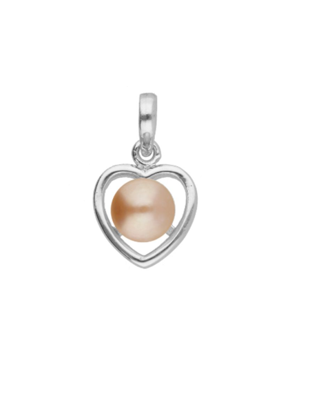 Picture of 92.5 Silver Heart Pearl Pendant