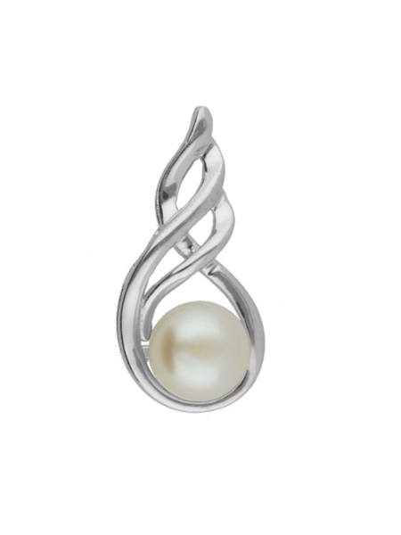 Picture of 92.5 Silver Sleek White Pearl Pendant