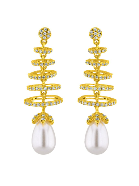 Picture of Sri Jagdamba Pearls Alluring Pearl Earrings