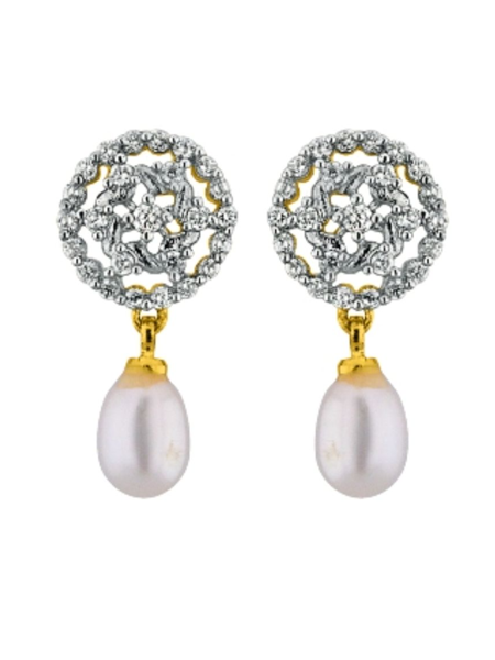 Picture of Sri Jagdamba Pearls Cheerful Pearl Drop Earrings