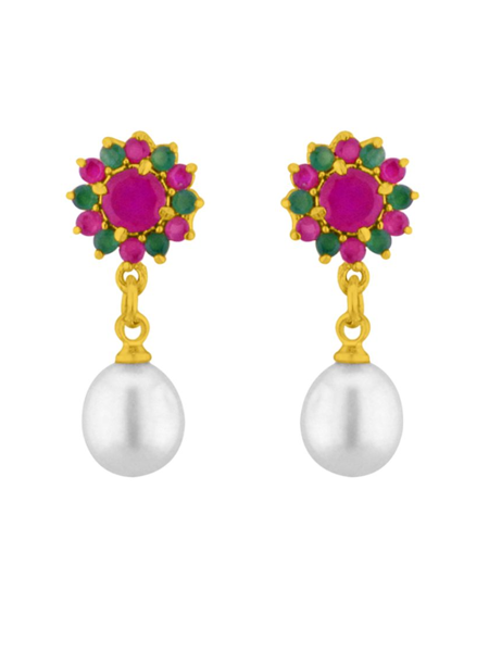 Picture of Sri Jagdamba Pearls Delightful Pearl Earrings