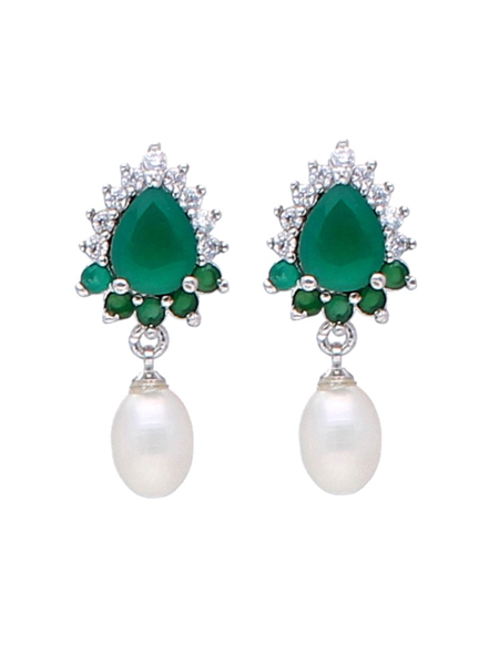Picture of Sri Jagdamba Pearls Sparkling Pearl Earrings