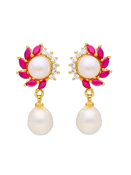 Picture of Sri Jagdamba Pearls Mahika Pearl Earrings