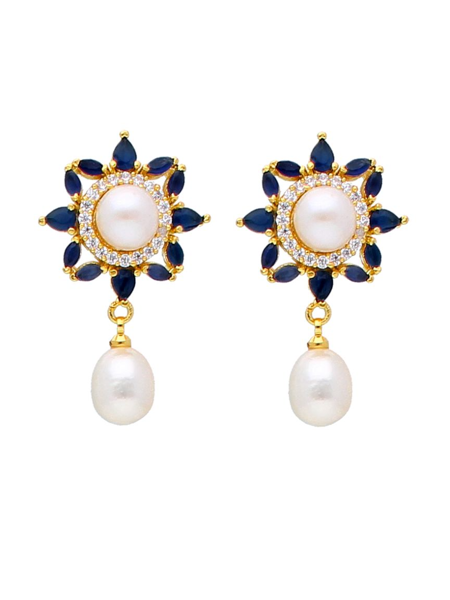 Picture of Sri Jagdamba Pearls Graceful Pearl Earrings