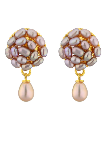 Picture of Sri Jagdamba Pearls Elegance Drop Pearl Earrings