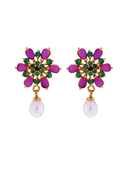 Picture of Sri Jagdamba Pearls Color Drop Earrings