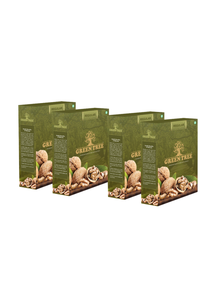Peeled Halves Amber Kashmiri walnuts 1 Kg Pack by Green Tree