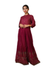 Picture of For Woman Maroon colour Printed Rayon long kurti