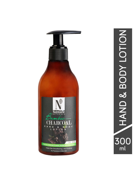 NutriGlow NATURAL'S Bamboo Charcoal Hand & Body Lotion