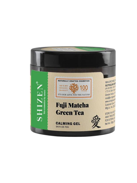 Picture of SHIZEN Fuji Matcha Green Tea Calming Gel For Skin De-Tox / Soothes Skin / Brightening Face  (100 g)