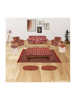 Red Sofa and Diwan Set Combo of 42 Pcs