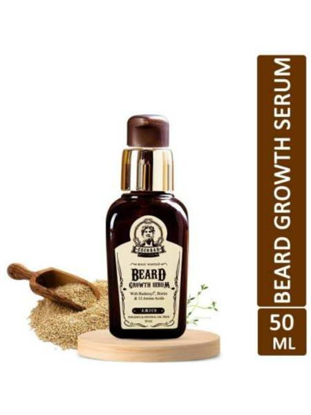 Picture of ESCOBAR Most wanted Interpolated With Biotin Beard Growth Serum - Mineral Oil and Paraben Free  (50 ml)