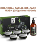 Picture of NutriGlow NATURAL'S Bamboo Charcoal Facial Kit (260 gm) With Bamboo Charcoal Face Wash (150 ml) Bamboo Charcoal Powder / For Glowing Skin / All Skin Type / Acne Face wash