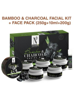 Picture of NutriGlow NATURAL'S Bamboo Charcoal Combo : Facial Kit (260 gm) + Clay Mask (200 gm) /Face Pack /Skin Tightening / Remove Blemishes