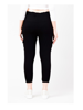 Back View of Black Slim Fit Cargo Joggers for Women