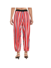 Red Patta back view harem pant for women