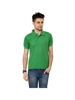Green Solid polo t shirt for men