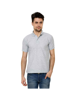 Grey Solid polo t shirt for men