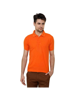 Orange Solid polo t shirt for men