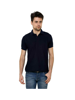 Royal Blue Solid polo t shirt for men