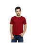  Maroon Solid round neck t shirt for men