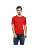 Red Solid round neck t shirt for men