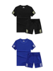 Black & Blue T shirt & Shorts Combo