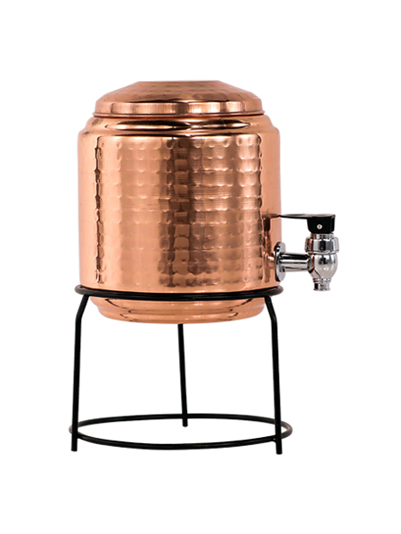 3 ltr Hammered copper water dispenser with stand by Mr. Copper