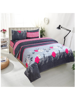 3D Floral Printed Multicolor Double Bedsheets with Pillow Covers by HOMDAZAL